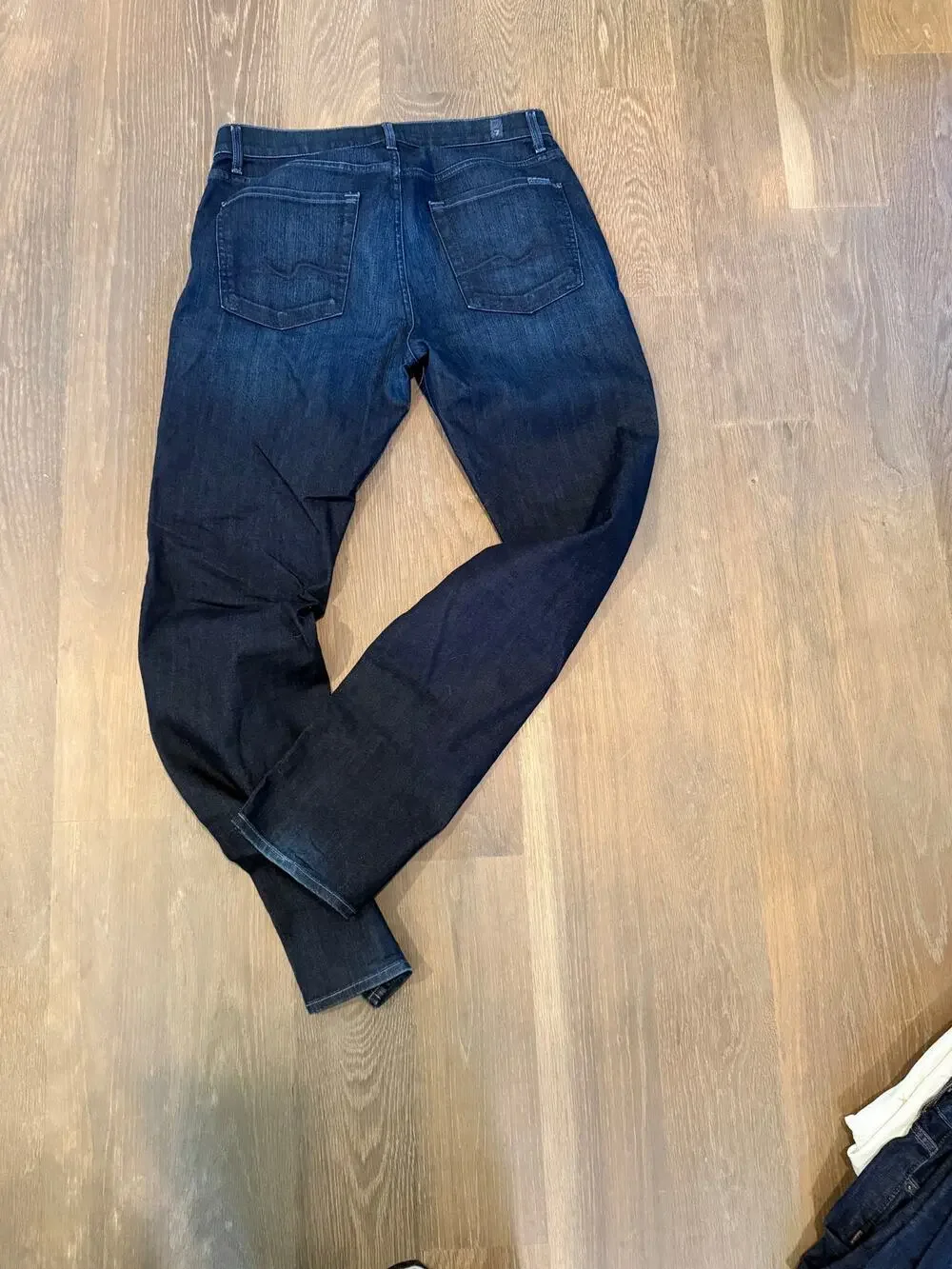 For all mankind mens deep wash blue jeans